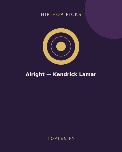 Alright — Kendrick Lamar