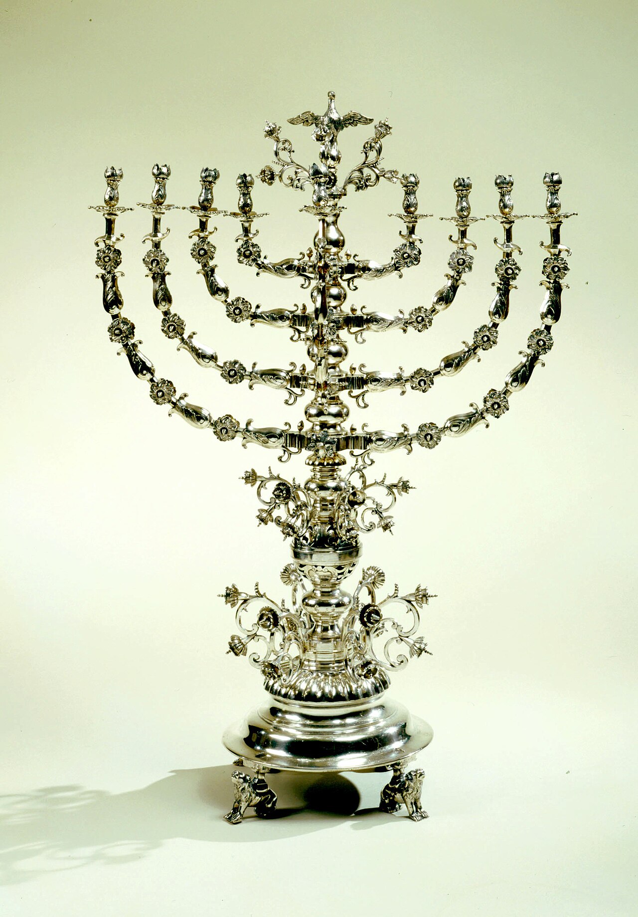 Lighting the Menorah