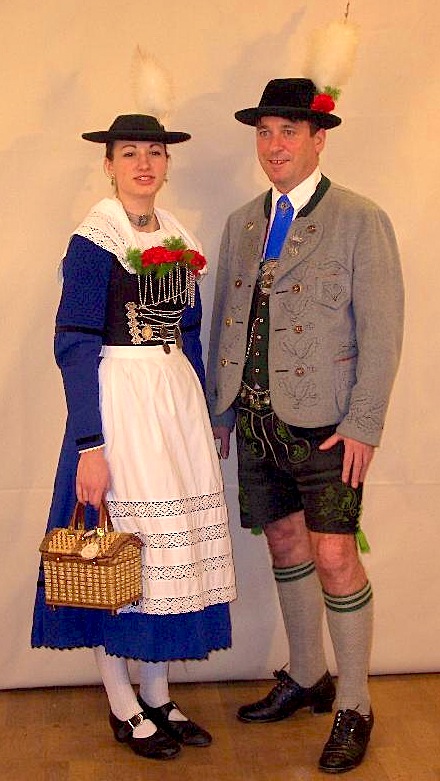 Wearing Lederhosen & Dirndl