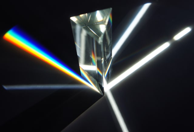 Rainbow through a prism