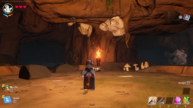 Explore a cave carefully