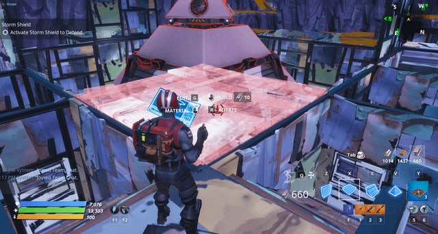 Place a floor platform