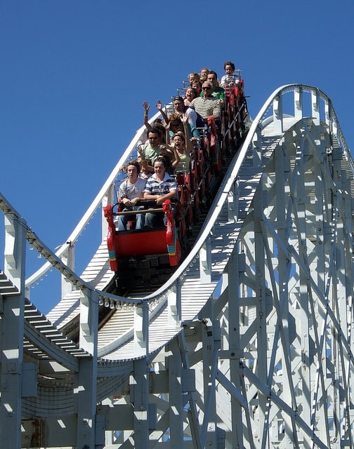 Paper roller coaster