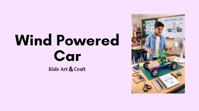 Wind-powered paper car
