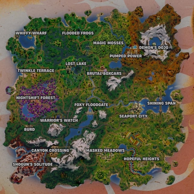 Learn one named area